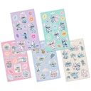 SET PAPELERIA STICKERS STITCH