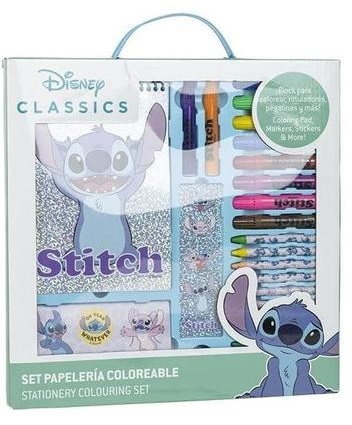 SET PAPELERIA STITCH COLOREABLE