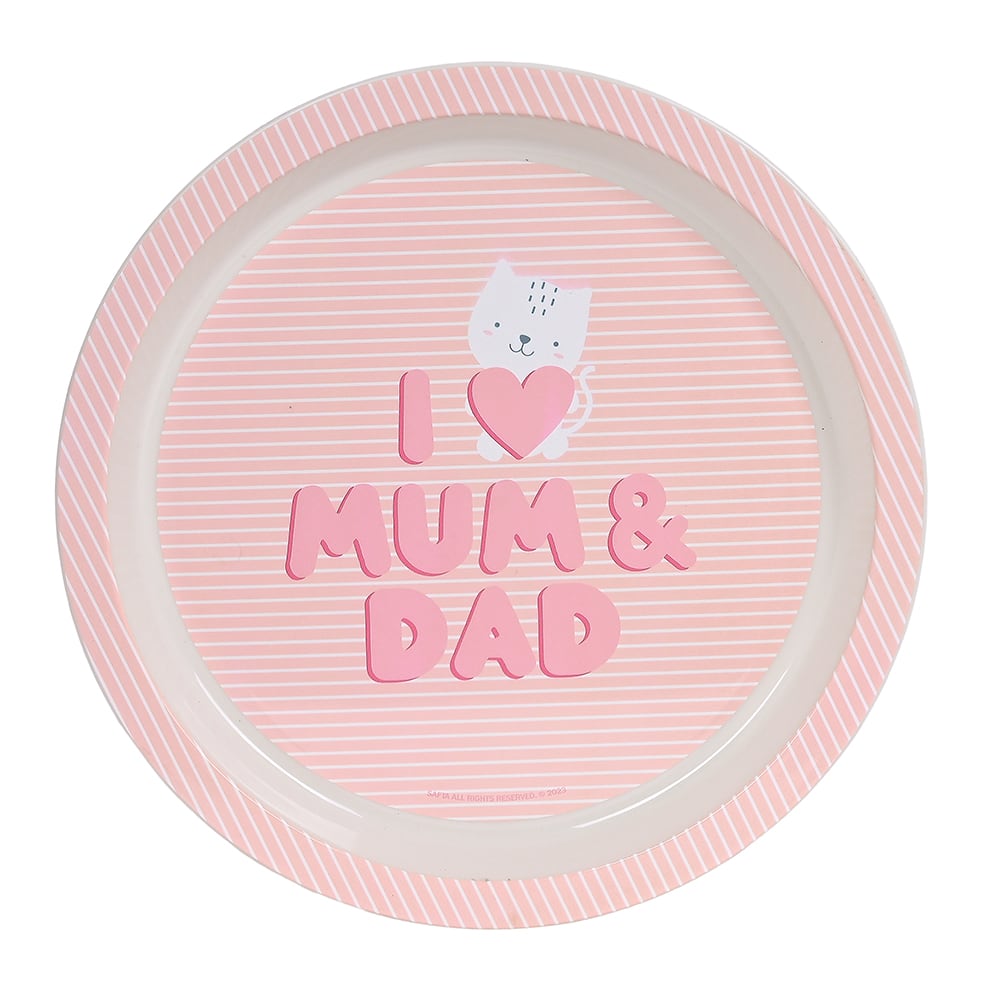 SET PLATOS Y CUBIERTOS LOVE