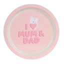 SET PLATOS Y CUBIERTOS LOVE