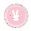 SET PLATOS,CUBIERTOS,VASO BUNNY