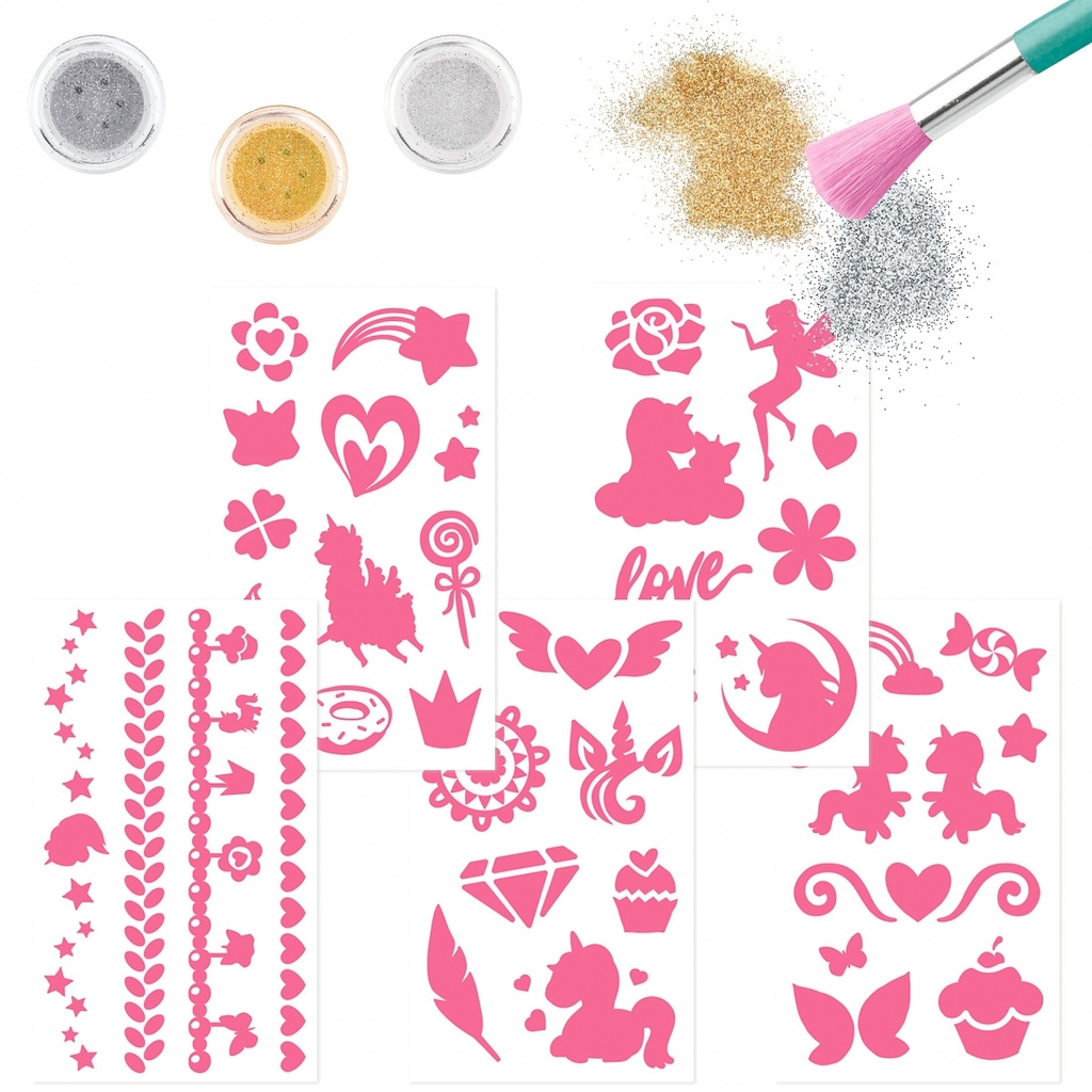 SET TATUAJES PURPURINA YLVI
