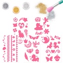 SET TATUAJES PURPURINA YLVI