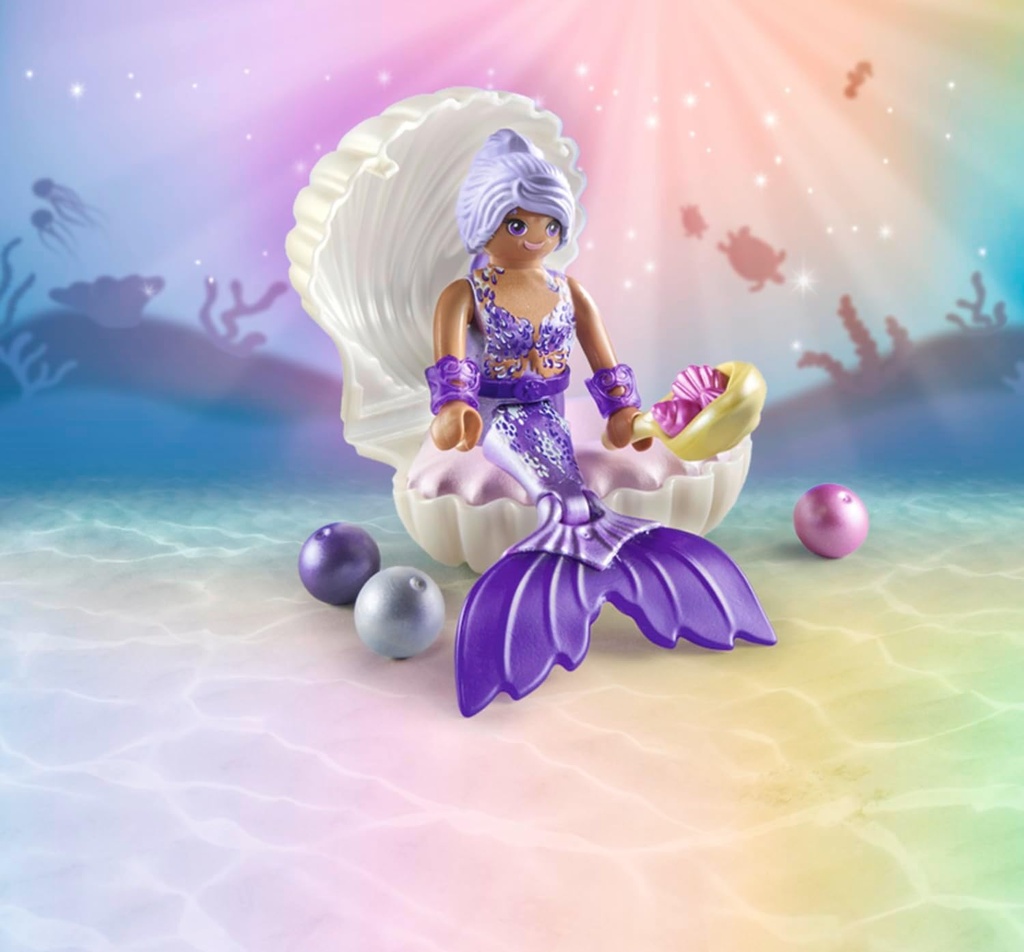 SIRENA CON CONCHA Y PERLA