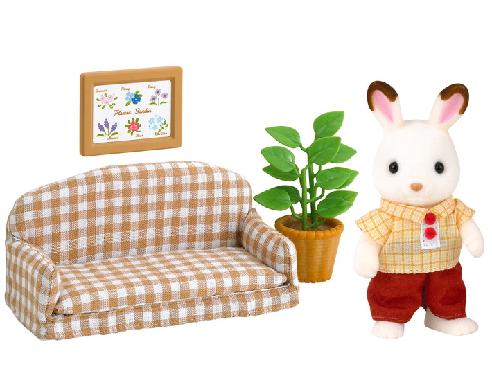 SOFA CONEJO CHOCOLATE SYLV.