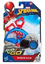 SPIDERMAN+VEHICULO AZUL 15 CM.