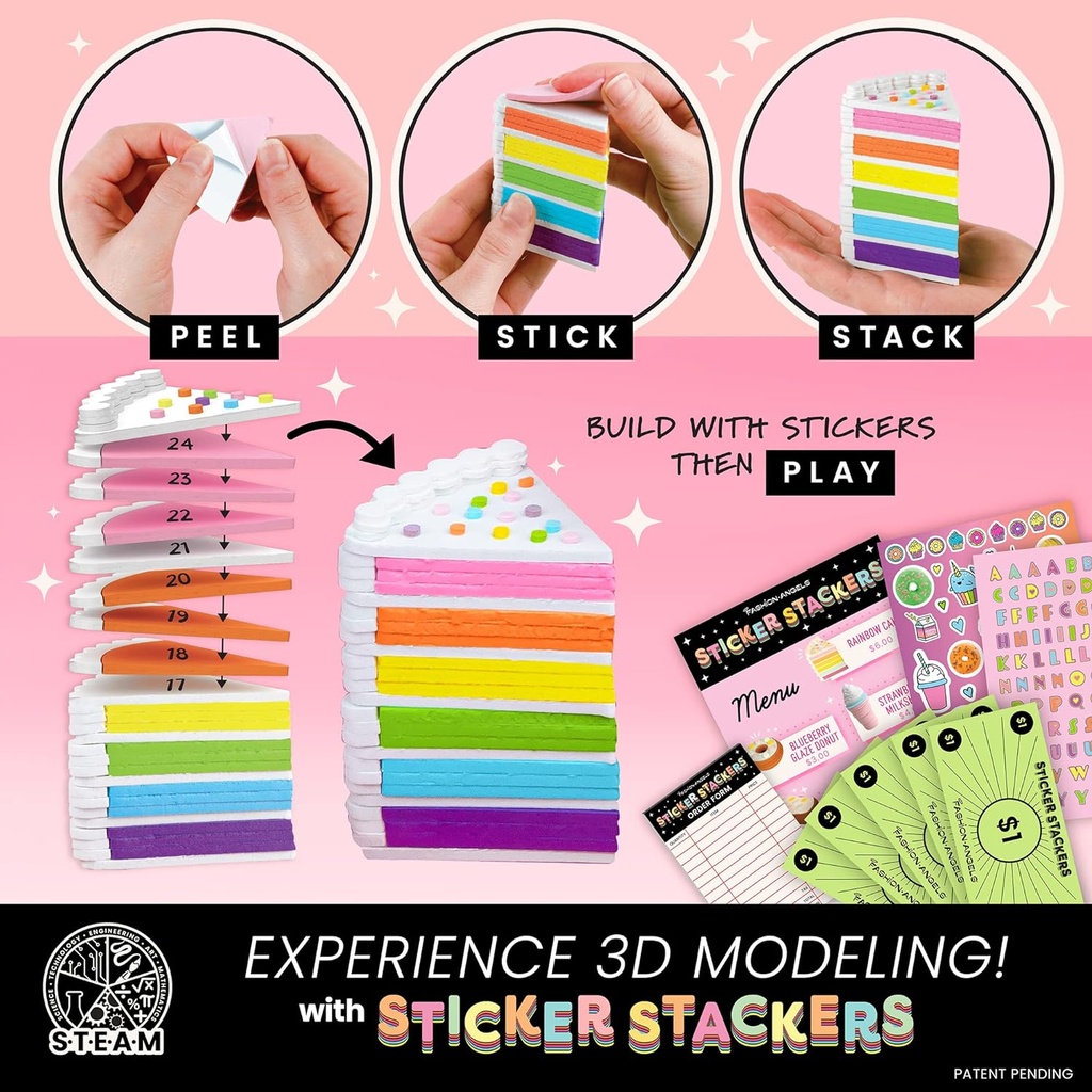 STICKER STACKERS 3D-PASTELERIA