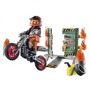 STUNTSHOW MOTO PARED FUEGO