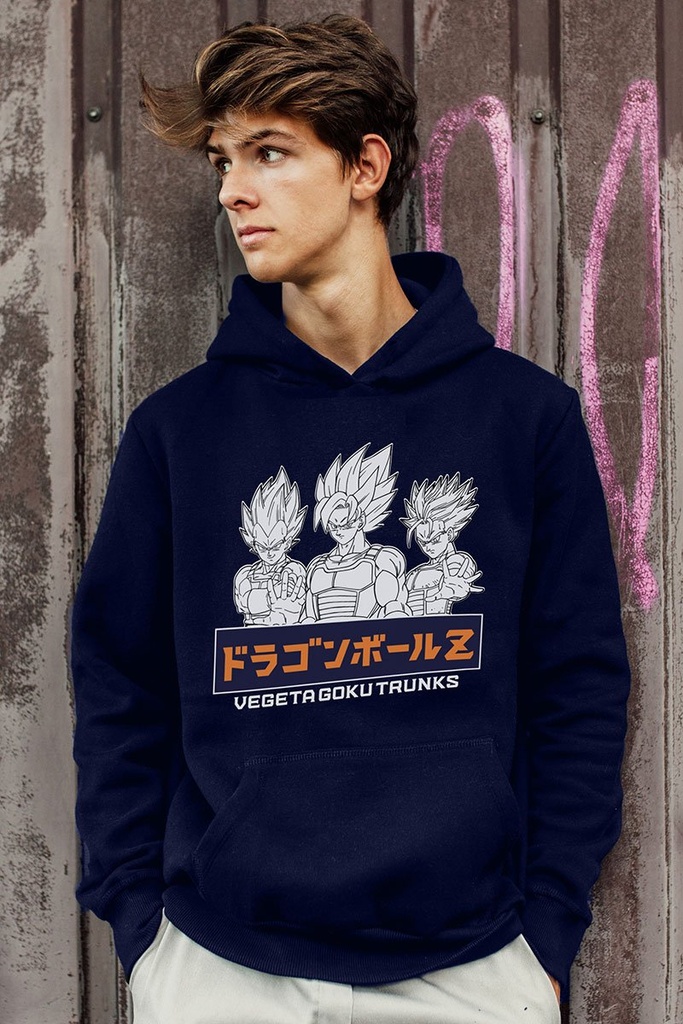 SUDADERA DRAGON BALL NAVY T.8