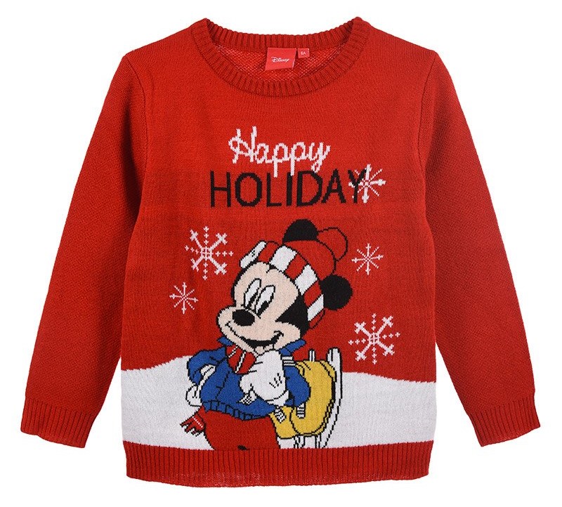 SUDADERA MICKEY ROJA T.5