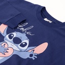 SUDADERA STITCH AZUL OSC.T.XL