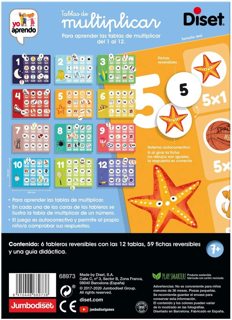 TABLAS DE MULTIPLICAR
