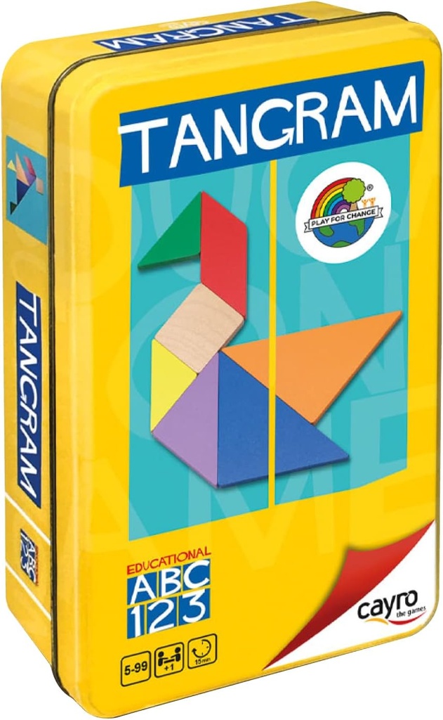TANGRAM COLORES CAJA METAL