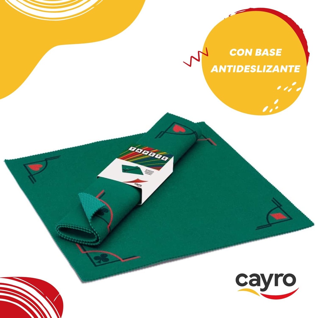TAPETE 50x50 BASE ANTIDESLIZANTE