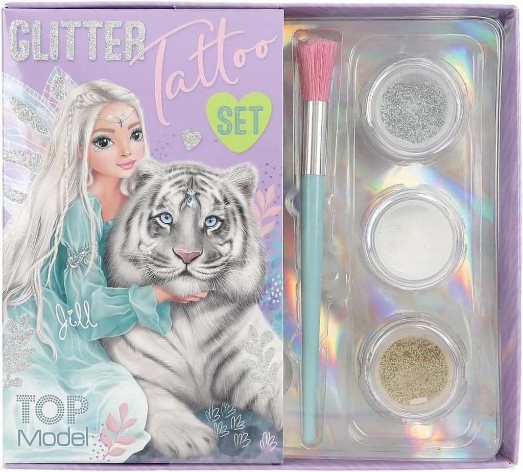TATUAJE PURPURINA FANTASY TIGER TOP MODEL