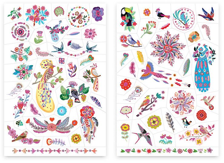 TATUAJES PAJAROS BRILLANTES