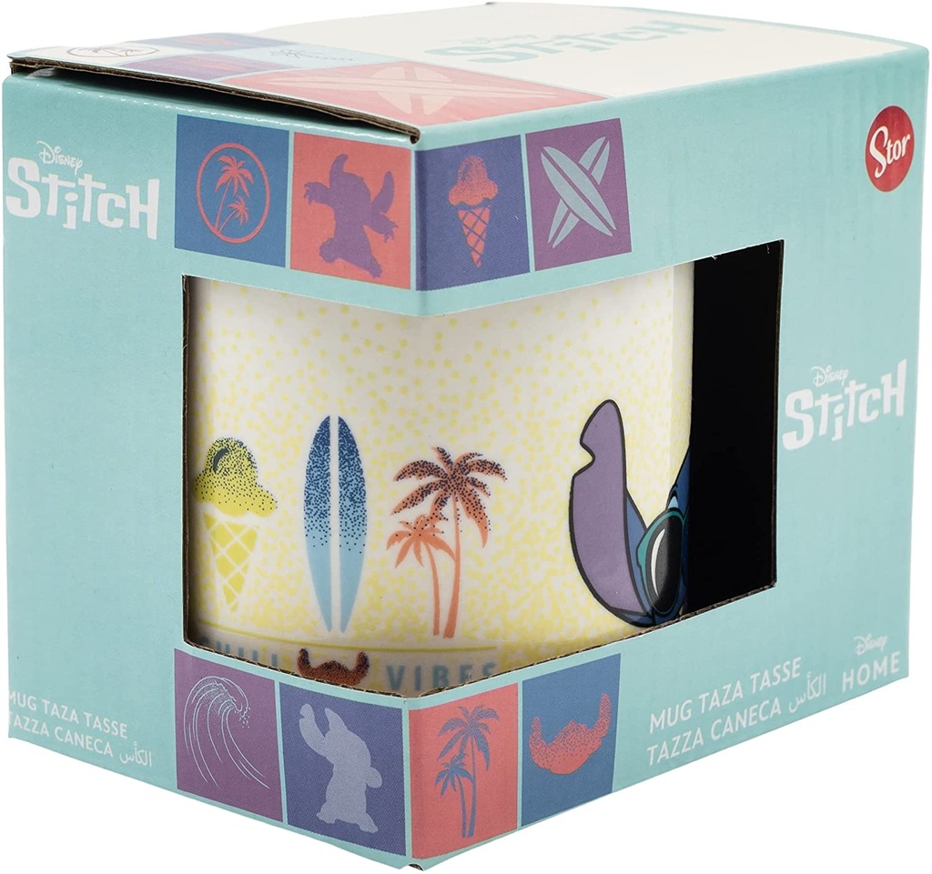 TAZA STITCH 325 ML.CAJA REGALO