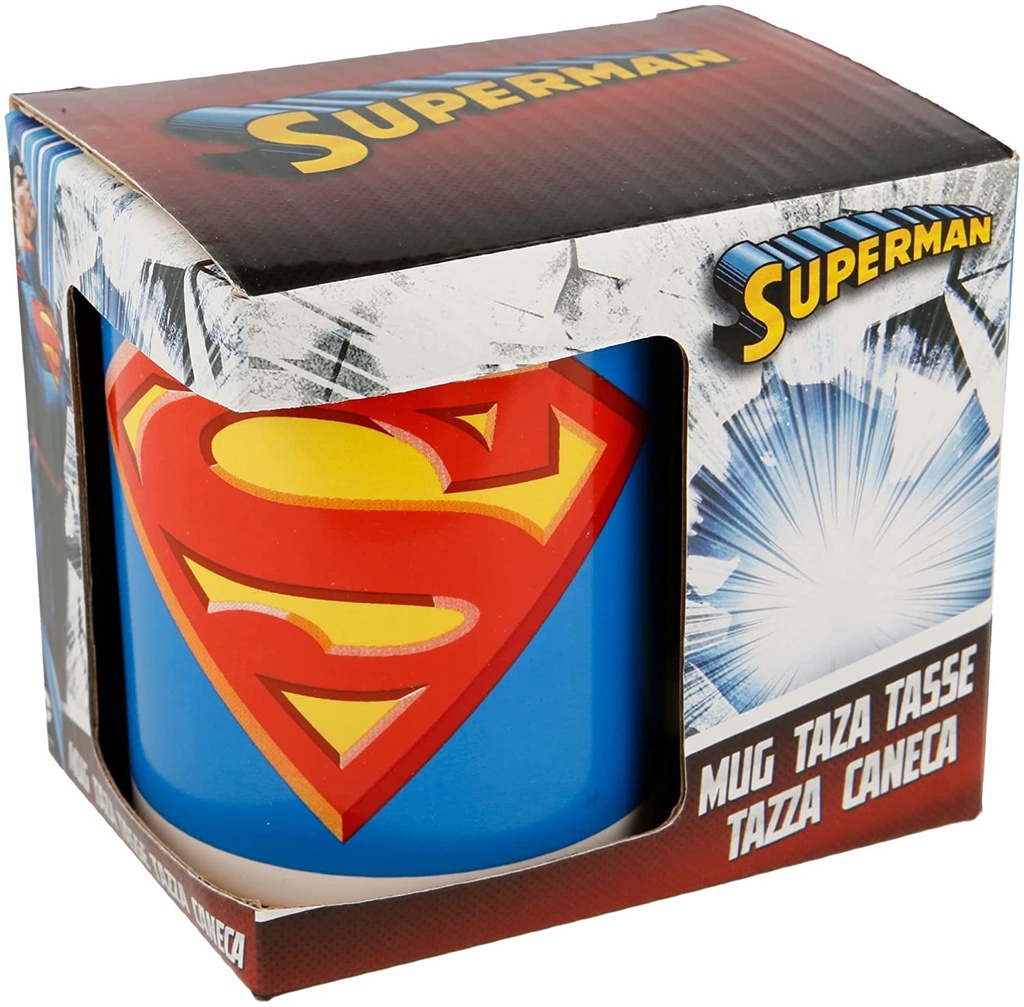 TAZA SUPERMAN 325 ML.CAJA REG.
