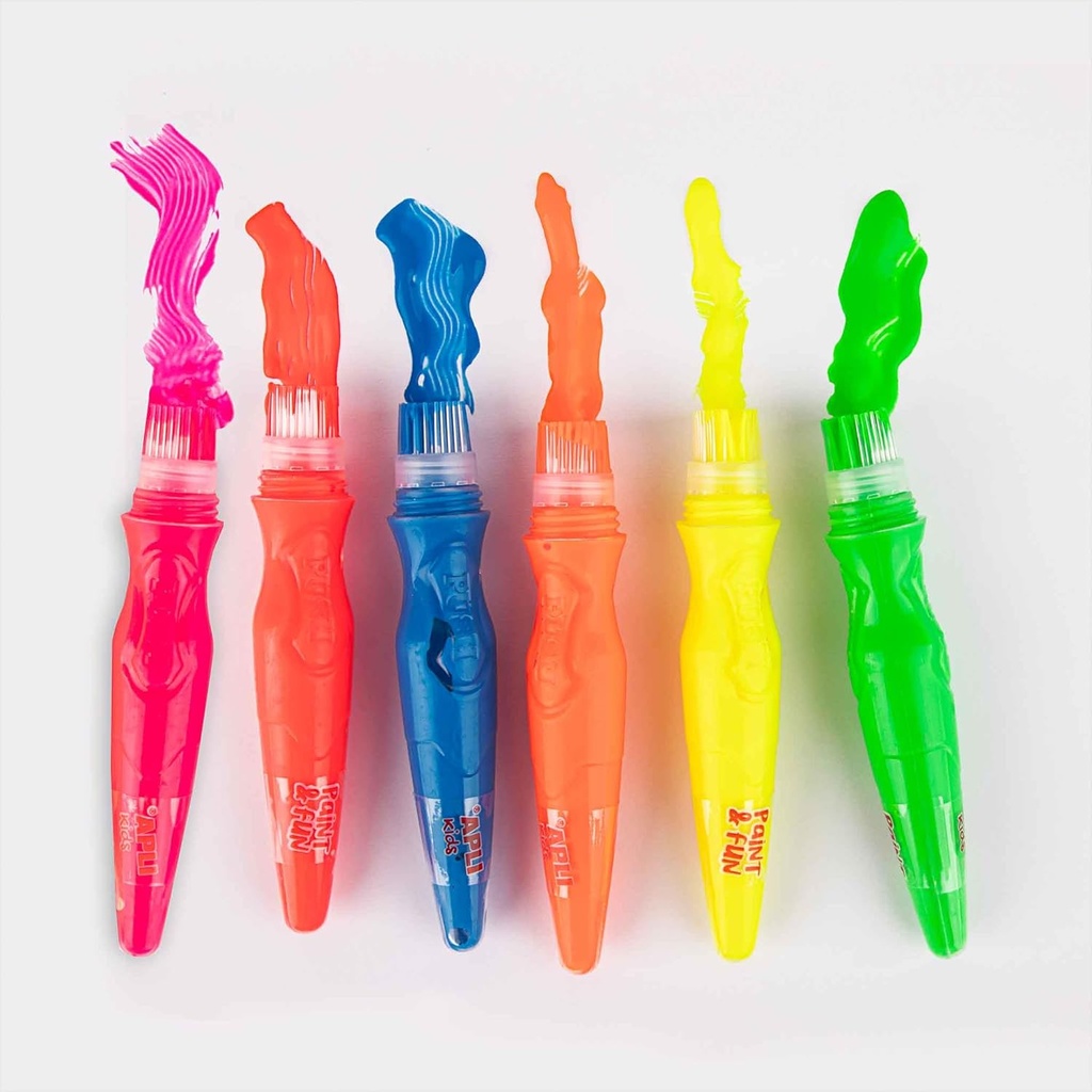 TEMPERAS COLORES NEON 6U