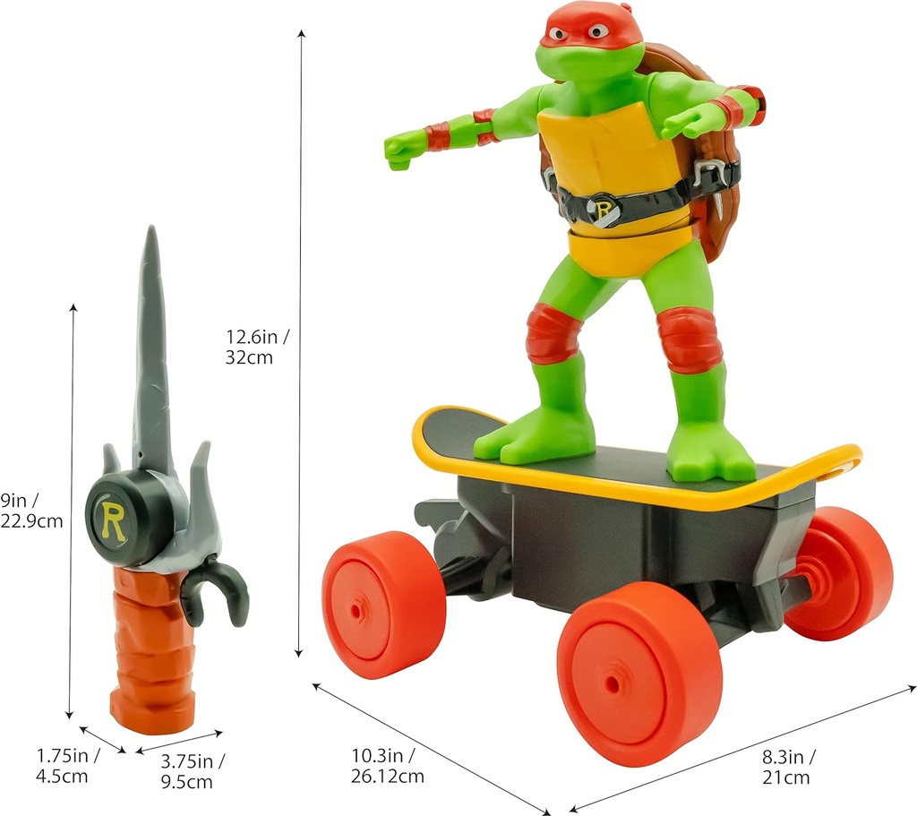 TORTUGAS NINJA SKATER R/C.32CM