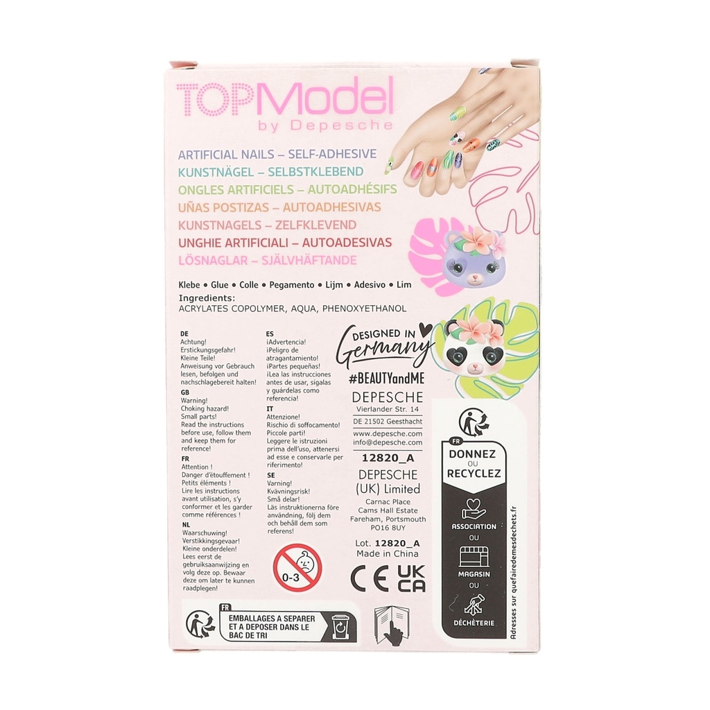 UÑAS ARTIFICIALES PUNTA ANIMALES TOP MODEL