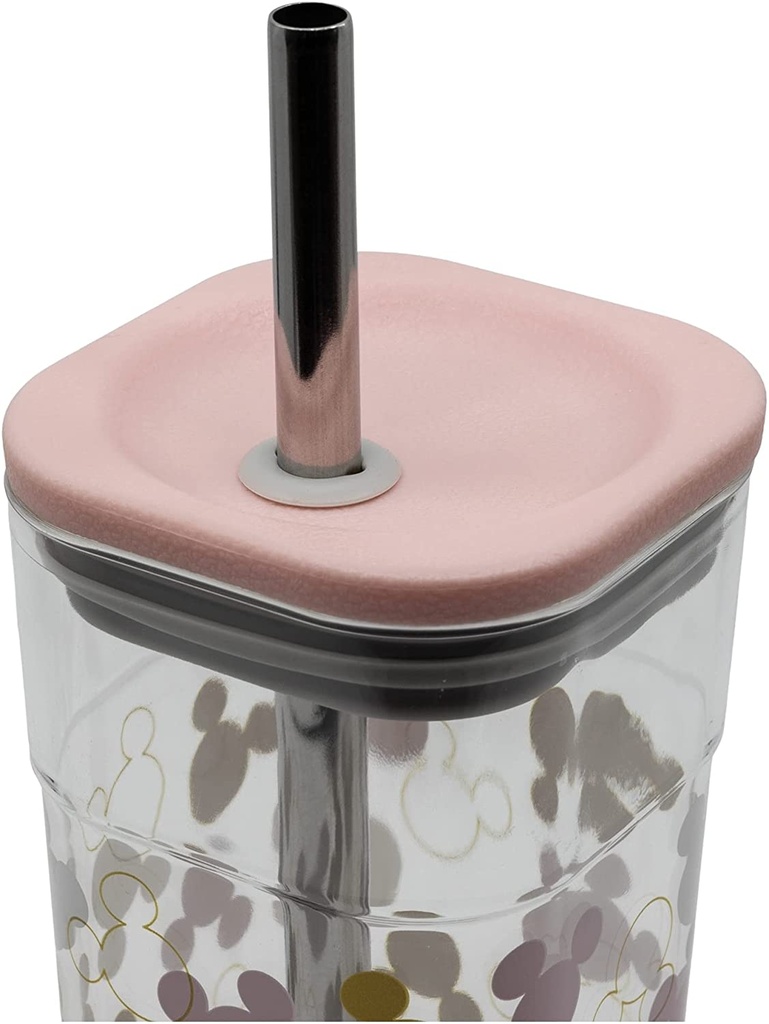 VASO C/PAJITA MICKEY 540 ML.