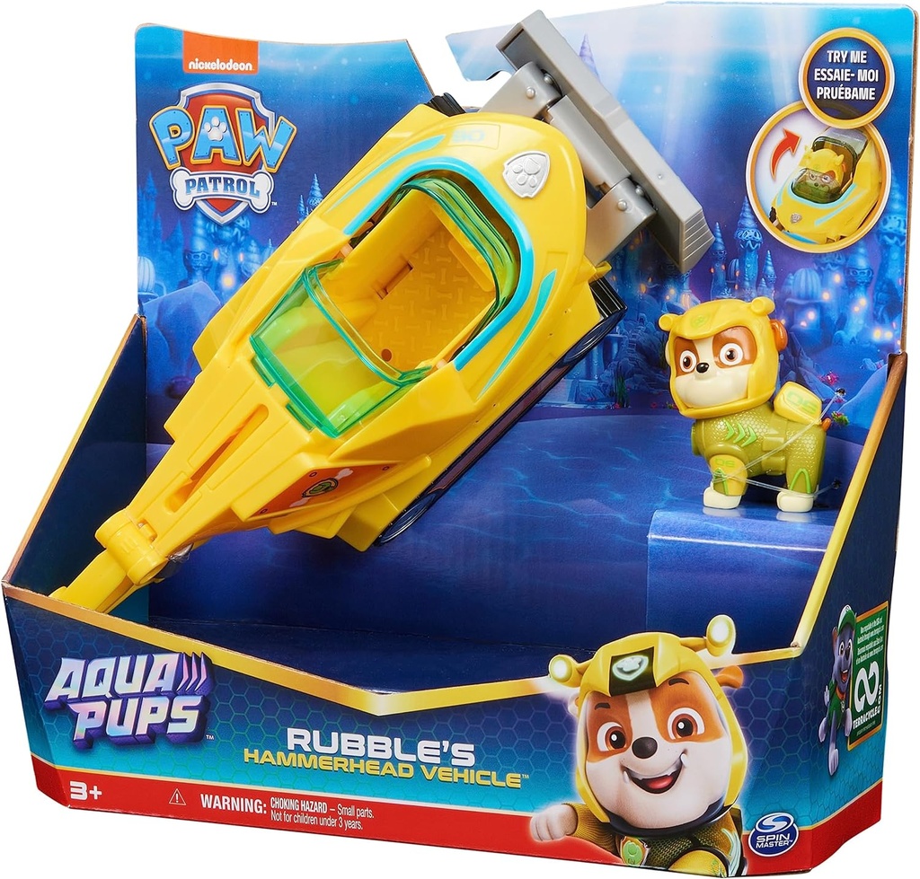 VEHICULO AQUA PUPS RUBBLE