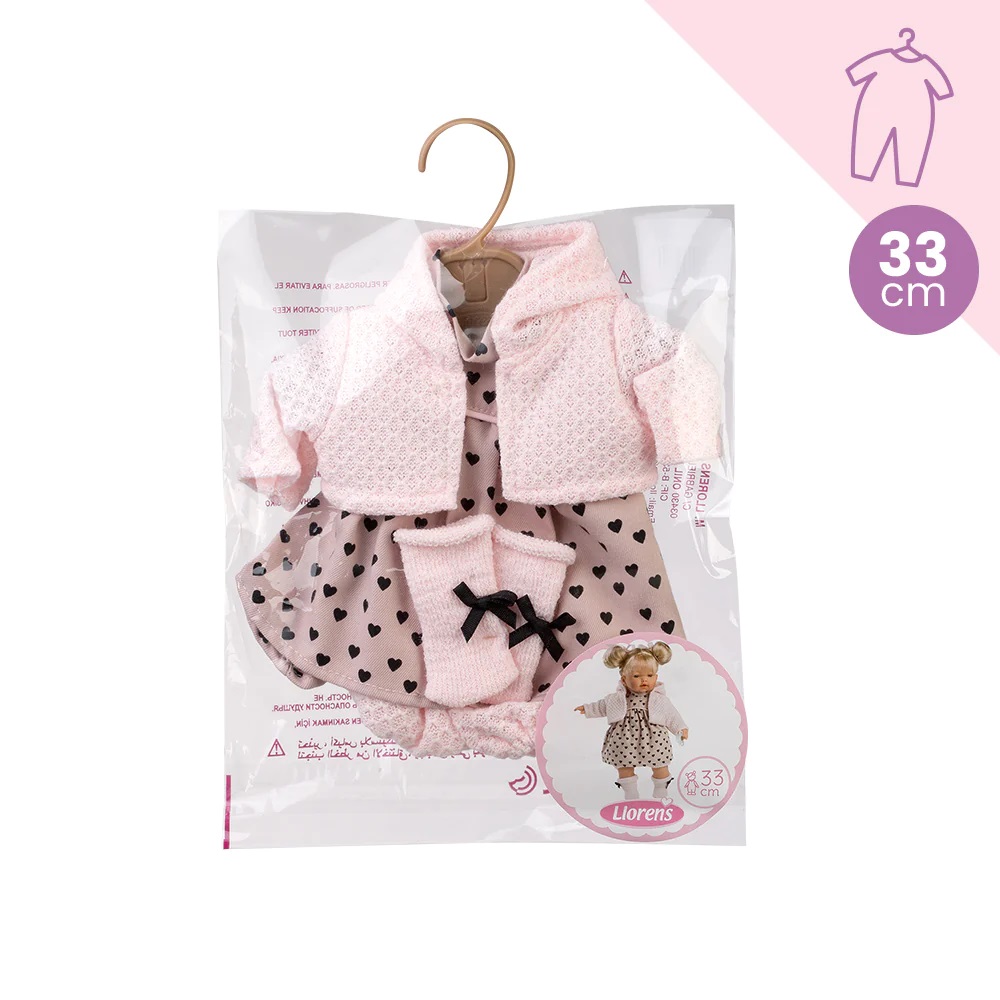 VESTIDO MUÑECA 33 CM.