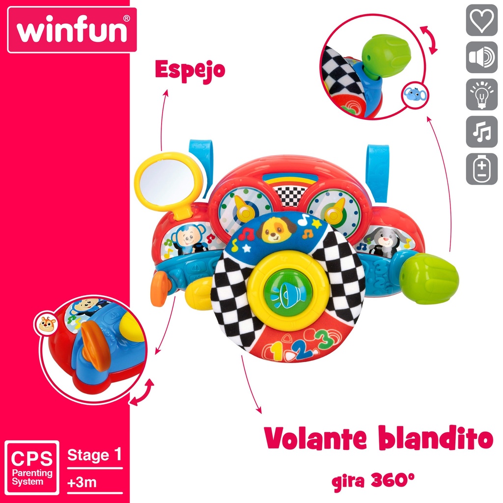 VOLANTE BEBE LUZ Y SONIDO