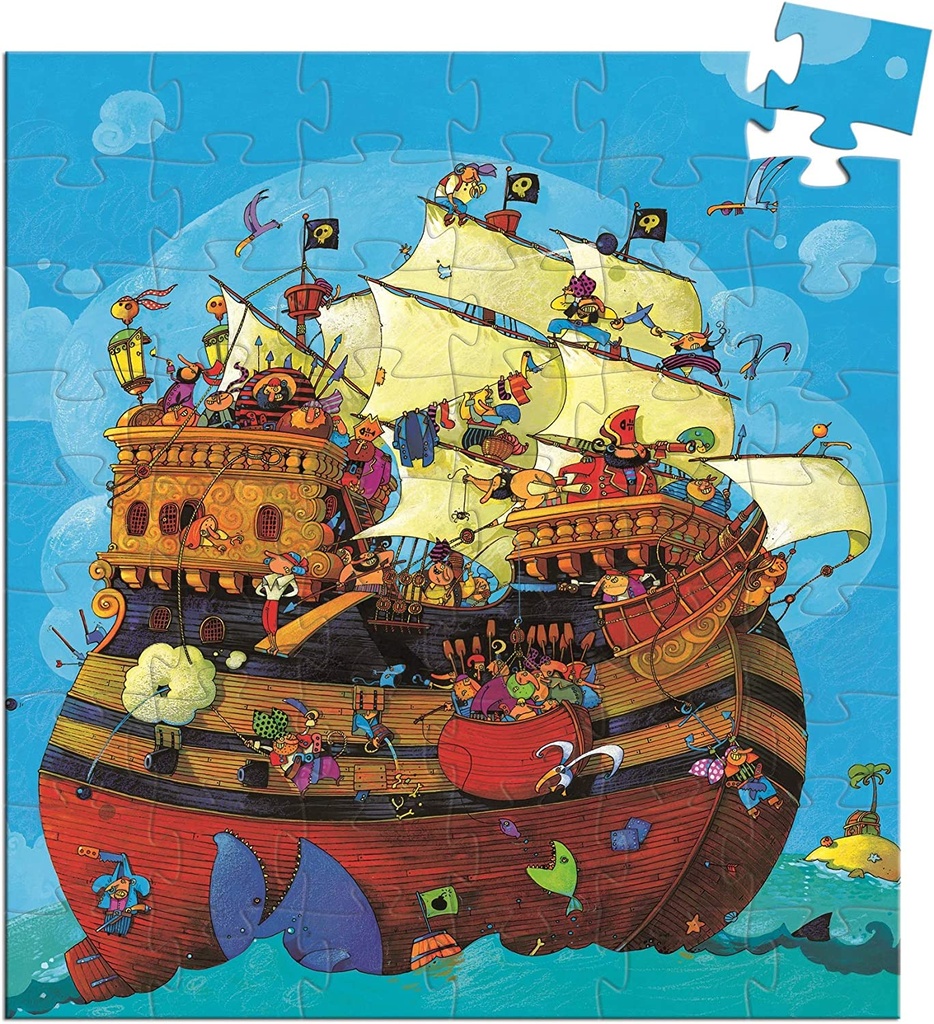 [36207241] PUZZLE SILUETA BARCO PIRATA                                                