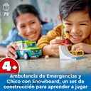 AMBULANCIA Y CHICO SNOWBOARD