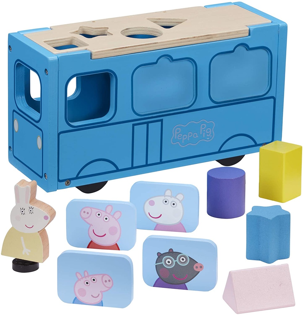 AUTOBUS DE MADERA PEPPA PIG