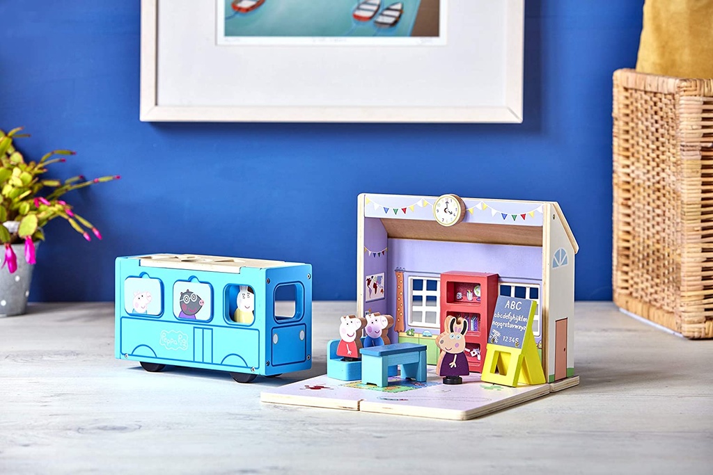 AUTOBUS DE MADERA PEPPA PIG