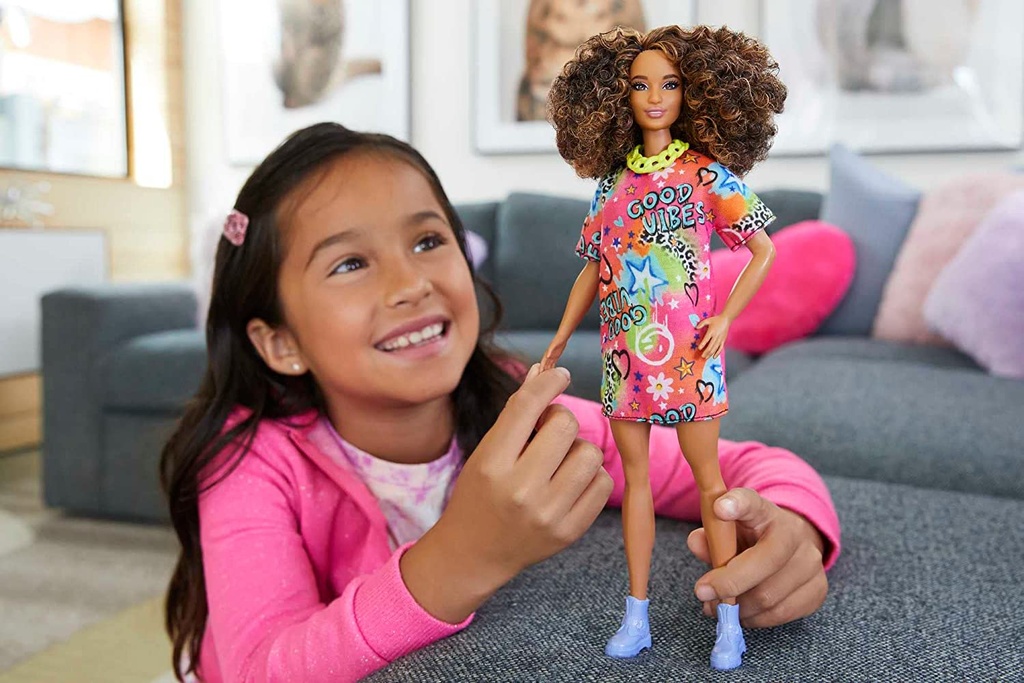 BARBIE FASHIONISTA PELO RIZADO