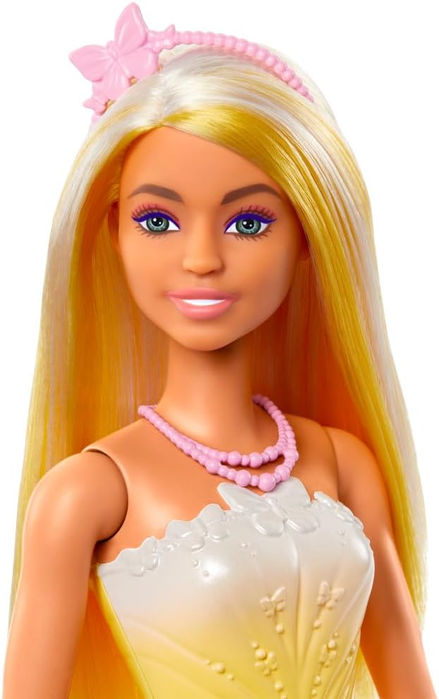 BARBIE PRINCESA C/FALDA AMARILL