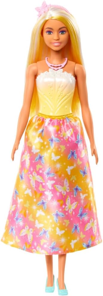 BARBIE PRINCESA C/FALDA AMARILL