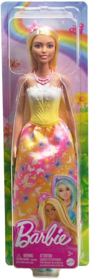 BARBIE PRINCESA C/FALDA AMARILL
