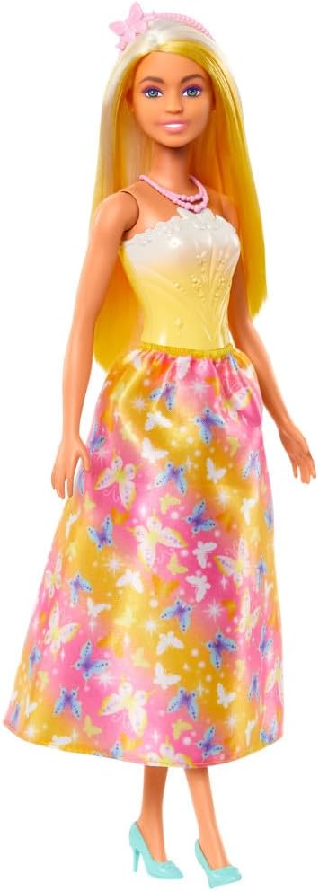 BARBIE PRINCESA C/FALDA AMARILL