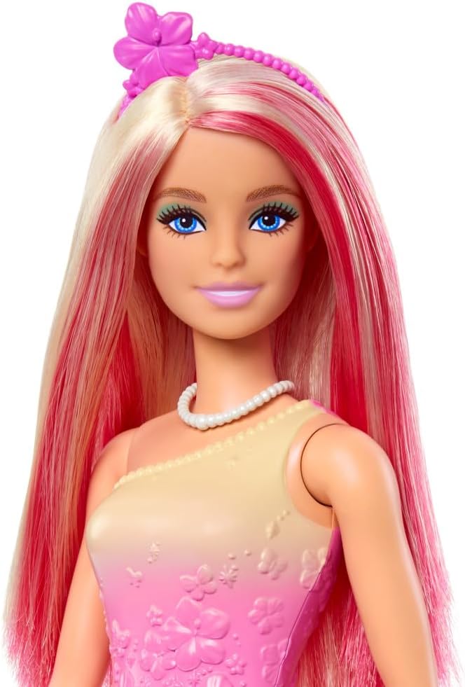 BARBIE PRINCESA C/FALDA ROSA