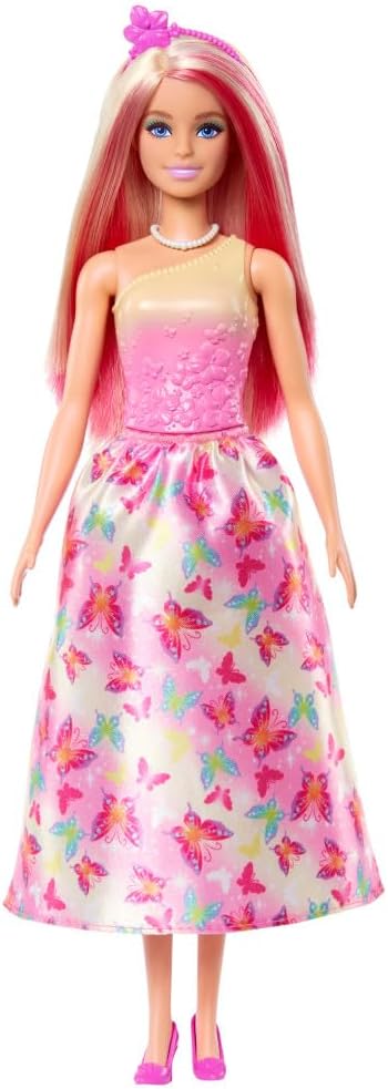 BARBIE PRINCESA C/FALDA ROSA