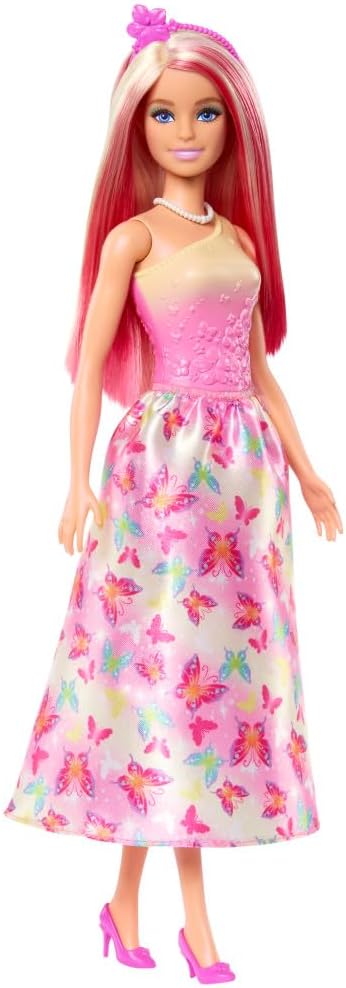 BARBIE PRINCESA C/FALDA ROSA