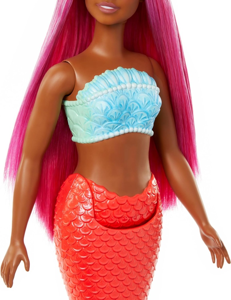 BARBIE SIRENA COLA CORAL