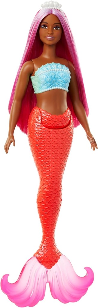 BARBIE SIRENA COLA CORAL