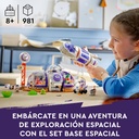 BASE ESPACIAL DE MARTE Y COHETE