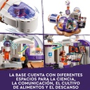 BASE ESPACIAL DE MARTE Y COHETE