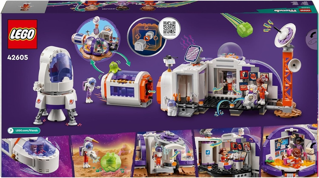 BASE ESPACIAL DE MARTE Y COHETE