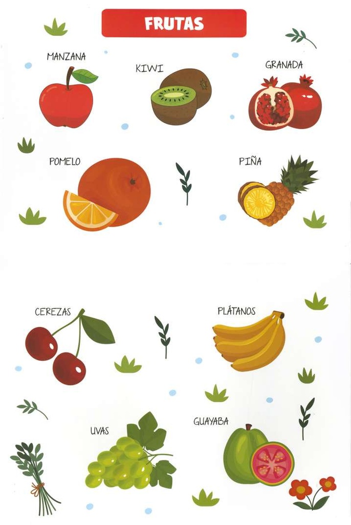 APRENDO PALABRAS. FRUTAS Y VERDURAS