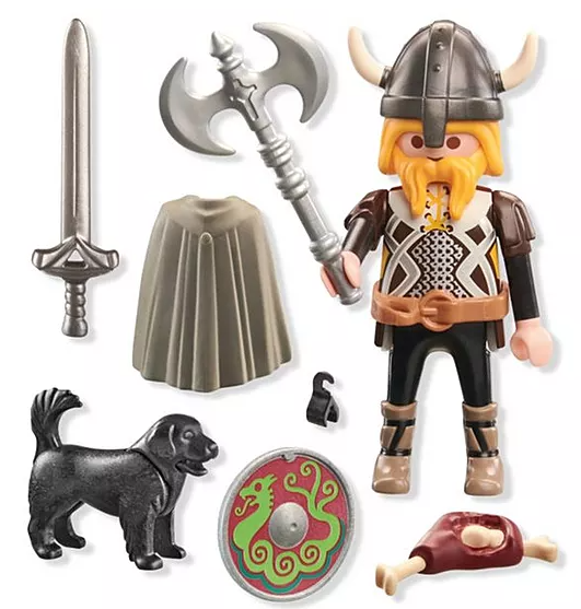 VIKINGO C/PERRO GUARDIAN