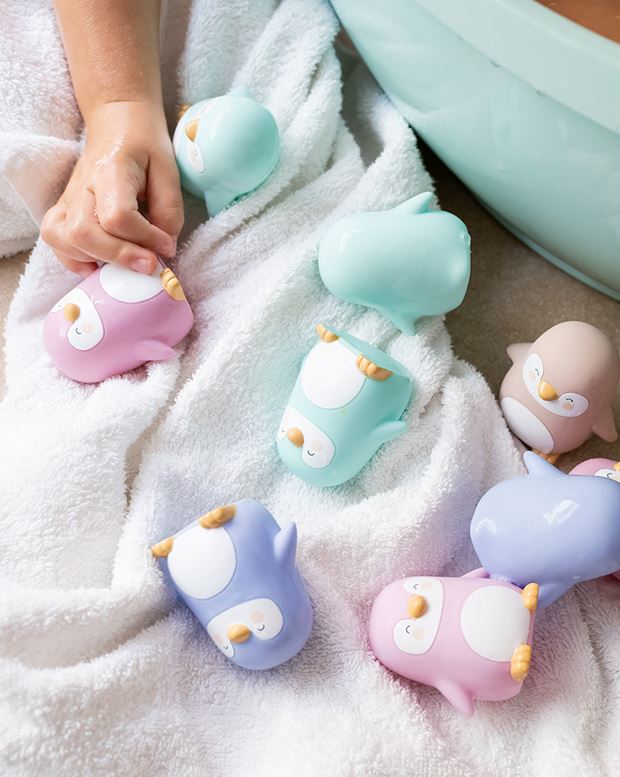 JUEGUETES BAÑO PENGUINS