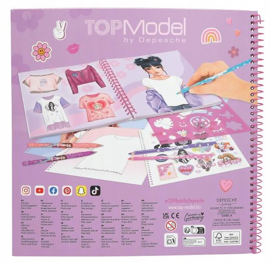 CUADERNO COLOREAR T-SHIRT DESIGNER
